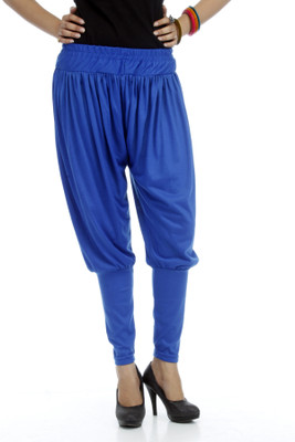 Adam n Eve Solid Cotton Viscose Blend Women Harem Pants