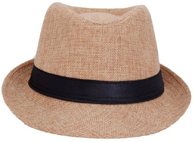 

Tahiro Fedora Hat(Beige, Brown, Pack of 1)