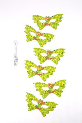 

Funcart Jungle Party Theme Eye Party Mask(Green, Pack of 6)