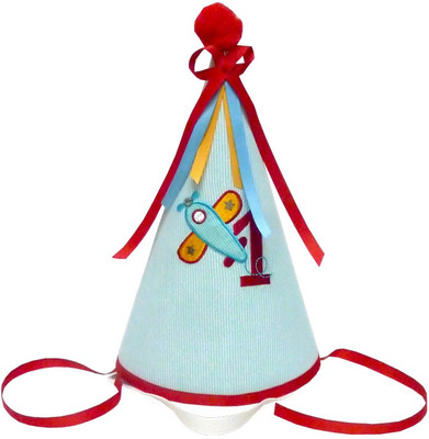 

Little Pipal Cone Hat(Blue, Red, Pack of 1)