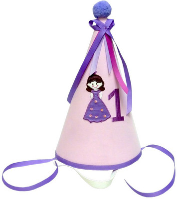 Little Pipal Royal Princess First Birthday Hat(Pink, Pack of 1) Little Pipal Royal Princess First Birthday Hat(Pink, Pack of 1)