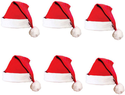 Nxt Gen SANTA CLAUS CAP(Red, Pack of 6)