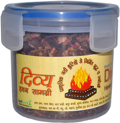 

Spiritual Max Divya Havan Samagri Mixture of All Premium Herbs and Dry Fruits Packed in Vacuum Packed High Quality Cotainer