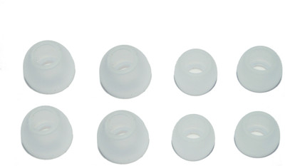 

Atabz White Silicon earphone buds tips 4pair In The Ear Headphone Cushion(Pack of 8, White)