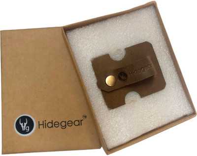 

Hidegear Leather Press Stud Headphone Pouch(Olive)