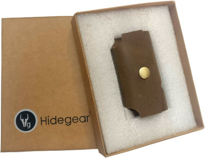 

Hidegear Leather Press Stud Headphone Pouch(Tan)
