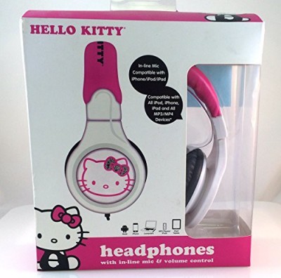 Headphone with mic discount pink