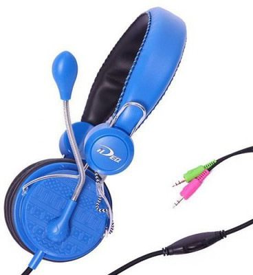 

Biostar Ideq N20 Supraural 3.5Mm Stereo Headset With Mic (Blue) Headphone(Dark Blue)