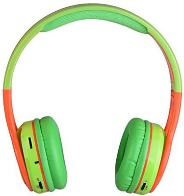

Contixo *Christmas Sale* Kid Safe Over The Ear Foldable Wireless Bluetooth Headphone W/ Volume Limiter, Built-In Micro Phone, Micro Sd Headphone(Green)