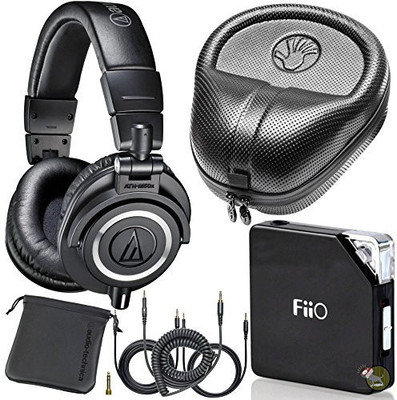 

Audio Technica Audio Technica M50X Dj Studio Headphones W/ Fiio E06 Amp & Hard Case Headphone(Black)