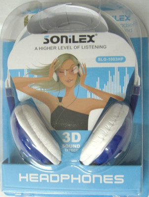

Sonilex SLG 1003 HP Headphone(White And Blue, Orange & White, Black & White, Over the Ear), Black & white;orange & white;white and blue