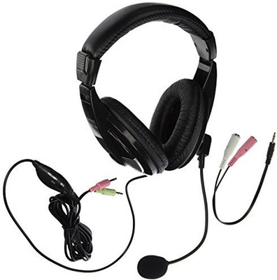 

Nady Qhm-100 Stereo Headphones With Boom Microphone Headphone(Black)