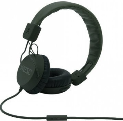 

Wesc 0007191579 Piston Street Headphones With Mic, Kombu Headphone(Black)