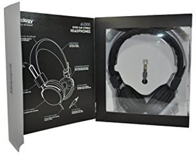 

Audiology Au-300-Blk Over-Ear Stereo Headphones For Mp3 Player, Ipods And Iphones () Headphone(Black)