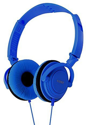 

Coby Cvh-806-Blu Twister Stereo Headphones With Built-In Mic, Blue Headphone(Blue)
