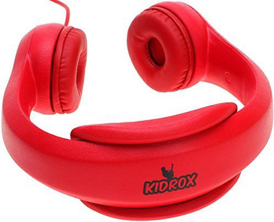 

Kidrox Volume Limited Wi Headphones For Kids Headphone(Red)