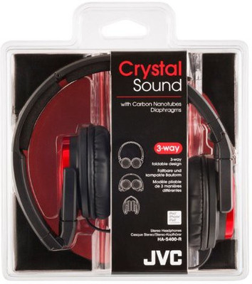 

JVC Victor Head-Band Foldable Headphones | Ha-S400-R (Japanese Import) Headphone(Black)