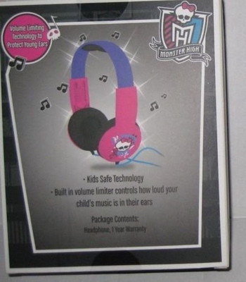 

Sakar Monster High Headphones Built In Volume Limiter Headphone(Multicolor)