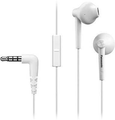 Panasonic RP-TCM50E-W Wired Headset without Mic(White, Wired in the ear)