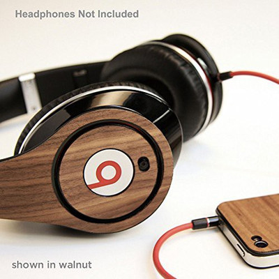 

Lazerwood Industries New: Beats Studio 100% Real Wood Luxury Skin For Your Beats - Beats Studio Walnut - For Girls & Guys Headphone(Brown)