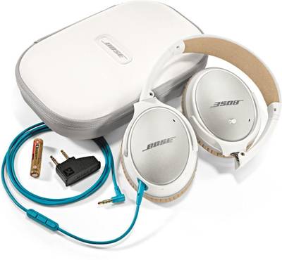Bose QuietComfort 25 for Apple Devices Wired Headphones (White, Over the Ear) 