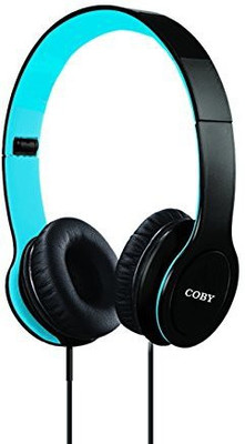 

Coby Cvh-801-Teal Folding Stereo Headphones, Teal Headphone(Black)