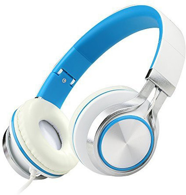 

Ecoopro Lightweight Portable Adjustable Wi Over Ear Stereo Headphones Earphone For Mp3 Mp4 Pc Tablets Cell Phones (Blue) Headphone(Blue)