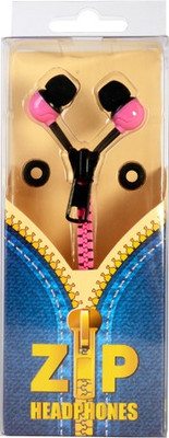

Thumbsup ZIP Shaped Pink Headphone(Pink, In the Ear)