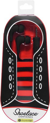 

Thumbsup Shoelace Earphones Headphone(Black, In the Ear)