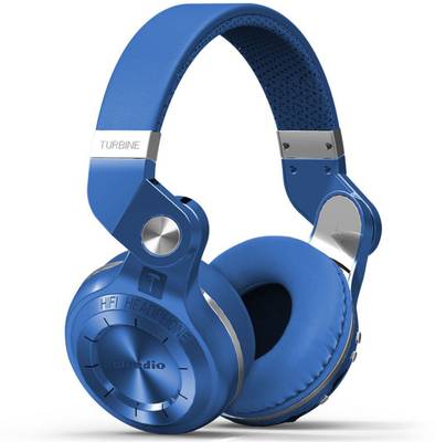 Bluedio T2 Plus Blue Dynamic Wired & Wireless bluetooth Headphones (Blue, Over the Ear) 