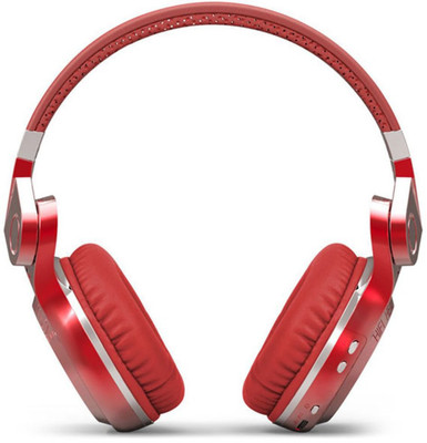 

Bluedio T2 Plus Red Bluetooth Headphone(Red, On the Ear)
