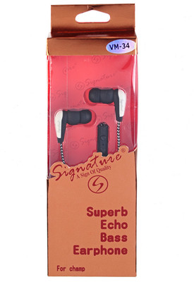 

Audio Signature vm-34 Headphone(Black, In the Ear)