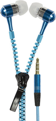 

Zeztee Earphones Zipper Headphone(Blue, In the Ear)