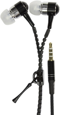 

Zeztee Earphones Zipper Headphone(Black, In the Ear)