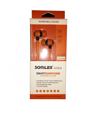 

Sonilex SLG-28EP Headphone(Orange, In the Ear)