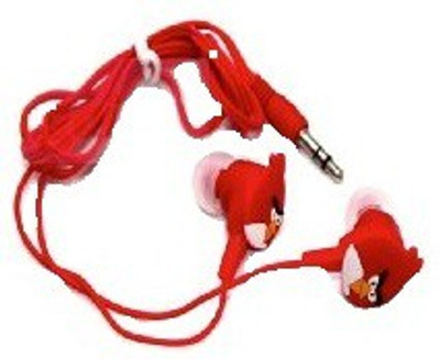 Order Gifts Online Angry Bird Headphone(Red, In the Ear)