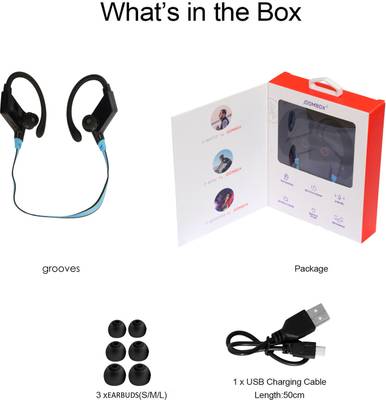 JOOMBOX GROOVES-BLUE Earphones Wireless bluetooth Headphones