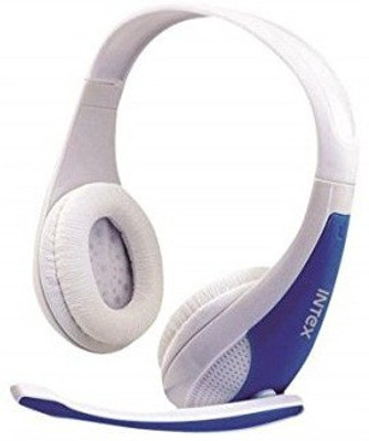 

Intex Headphone Crush Headphone(White, Blue, Over the Ear), Blue;white
