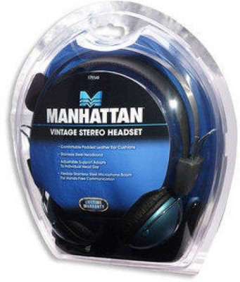 

Manhattan Model 175548 Headphone(Black, Over the Ear)