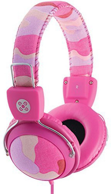 

Moki Acchpcamp Camo Headphones With In-Line Mic And Control Headphone(Pink)