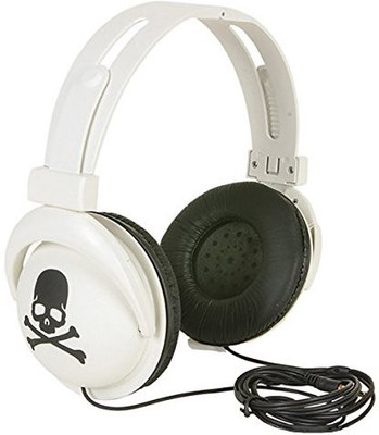 

Rhode Island Novelty Skull Stereo Headphones Headphone(White)