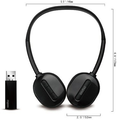 

Koolertron Rapoo H1030 Wireless Stereo Headset Headphone(Black)