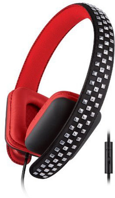 

Urban Beatz Rocked Studded Headphones With Mic - Black/ (Ub-Hm200-600) Headphone(Red)