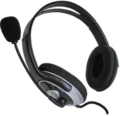 

Sakar Pro Stereo Headset With Boom Mic- 79263 Headphone(Black)