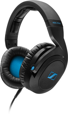 Sennheiser HD 6 Mix Wired Headset without Mic(Black, Wired over the head)