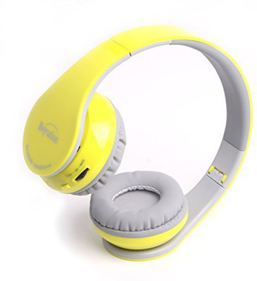 

Beyution Back To School Gift--New Yellow Color 513 Hi-Fi Clear Micphone Over-Ear Bluetooth Headphones Headphone(Grey)