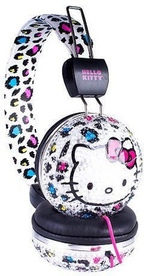

Sakar Hello Kitty 32109-Bl-Tru Bling Headphone With Mic, Cheetah Print Headphone(Multicolor)