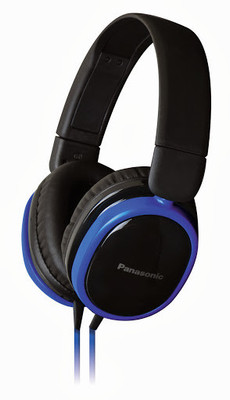 Panasonic RP-HX250ME Wired Headset with Mic(Blue, Over the Ear)
