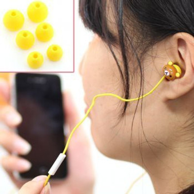 

Gourmandise San-X Rilakkuma Stereo Earphones With Microphone For Iphone/Ipod (Korilakkuma) Headphone(Yellow)