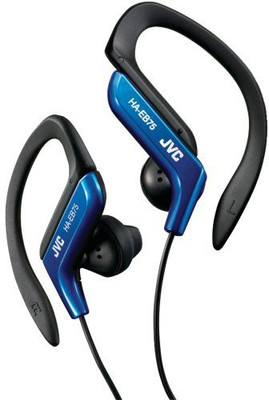 

JVC Haeb75A Sport Style Ear-Clip Headphones (Blue) Headphone(Black)